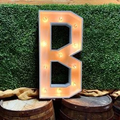 Wood Marquee Letter "B" -Event Decoration Sales Shop WOOD MAR B 03