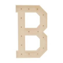 Wood Marquee Letter "B" -Event Decoration Sales Shop WOOD MAR B 04