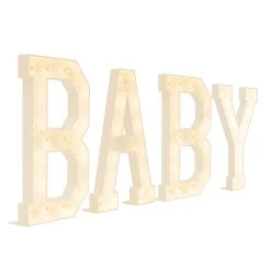 Wood Marquee "BABY"