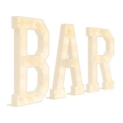 Wood Marquee "BAR"