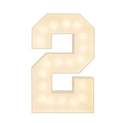 Wood Marquee - BOLD FONT - Number "2" - 4ft Tall 11 Wood Marquee - BOLD FONT - Number "2" - 4ft Tall -Event Decoration Sales Shop WOOD MAR BOLD 2 03