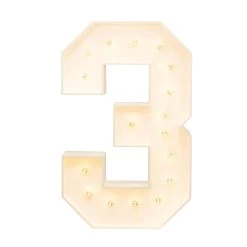 Wood Marquee - BOLD FONT - Number "3" - 4ft Tall 11 Wood Marquee - BOLD FONT - Number "3" - 4ft Tall -Event Decoration Sales Shop WOOD MAR BOLD 3 03