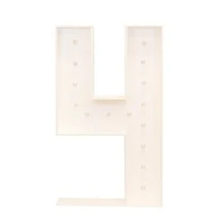 Wood Marquee - BOLD FONT - Number "4" - 4ft Tall 12 Wood Marquee - BOLD FONT - Number "4" - 4ft Tall -Event Decoration Sales Shop WOOD MAR BOLD 4 04