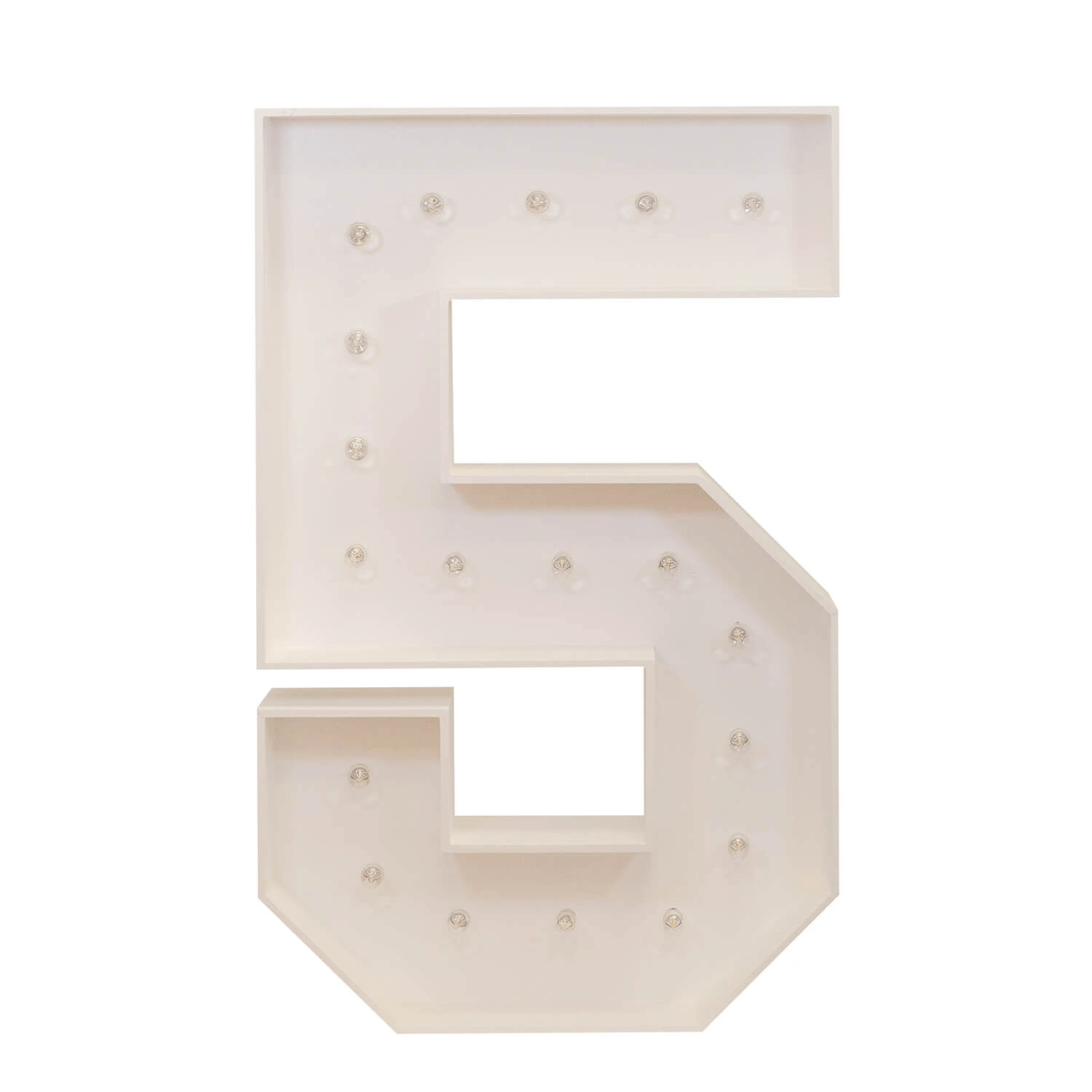 Wood Marquee - BOLD FONT - Number "5" - 4ft Tall 6 Wood Marquee - BOLD FONT - Number "5" - 4ft Tall - Image 4