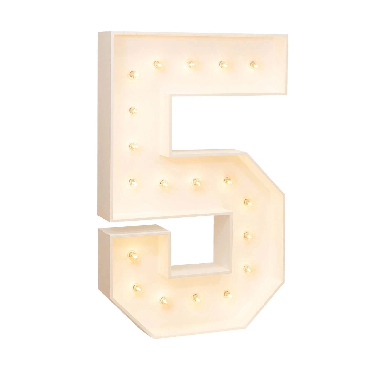 Wood Marquee - BOLD FONT - Number "5" - 4ft Tall 3 Wood Marquee - BOLD FONT - Number "5" - 4ft Tall