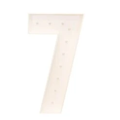 Wood Marquee - BOLD FONT - Number "7" - 4ft Tall -Event Decoration Sales Shop WOOD MAR BOLD 7 04
