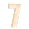 Wood Marquee - BOLD FONT - Number "7" - 4ft Tall -Event Decoration Sales Shop WOOD MAR BOLD 7
