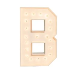 Wood Marquee - BOLD Font - Letter "B" - 4ft Tall -Event Decoration Sales Shop WOOD MAR BOLD B 03 1