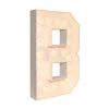 Wood Marquee - BOLD Font - Letter "B" - 4ft Tall 2 Wood Marquee - BOLD Font - Letter "B" - 4ft Tall -Event Decoration Sales Shop WOOD MAR BOLD B 1 2
