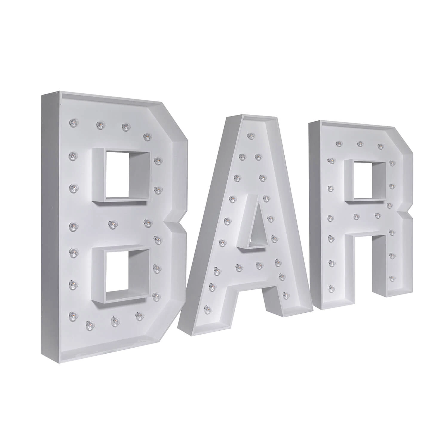 Wood Marquee - BOLD Font - "BAR" - 4ft Tall 4 Wood Marquee - BOLD Font - "BAR" - 4ft Tall - Image 2