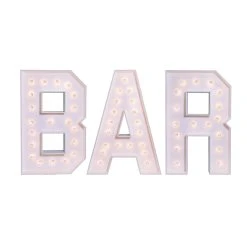 Wood Marquee - BOLD Font - "BAR" - 4ft Tall 11 Wood Marquee - BOLD Font - "BAR" - 4ft Tall -Event Decoration Sales Shop WOOD MAR BOLD BAR 03