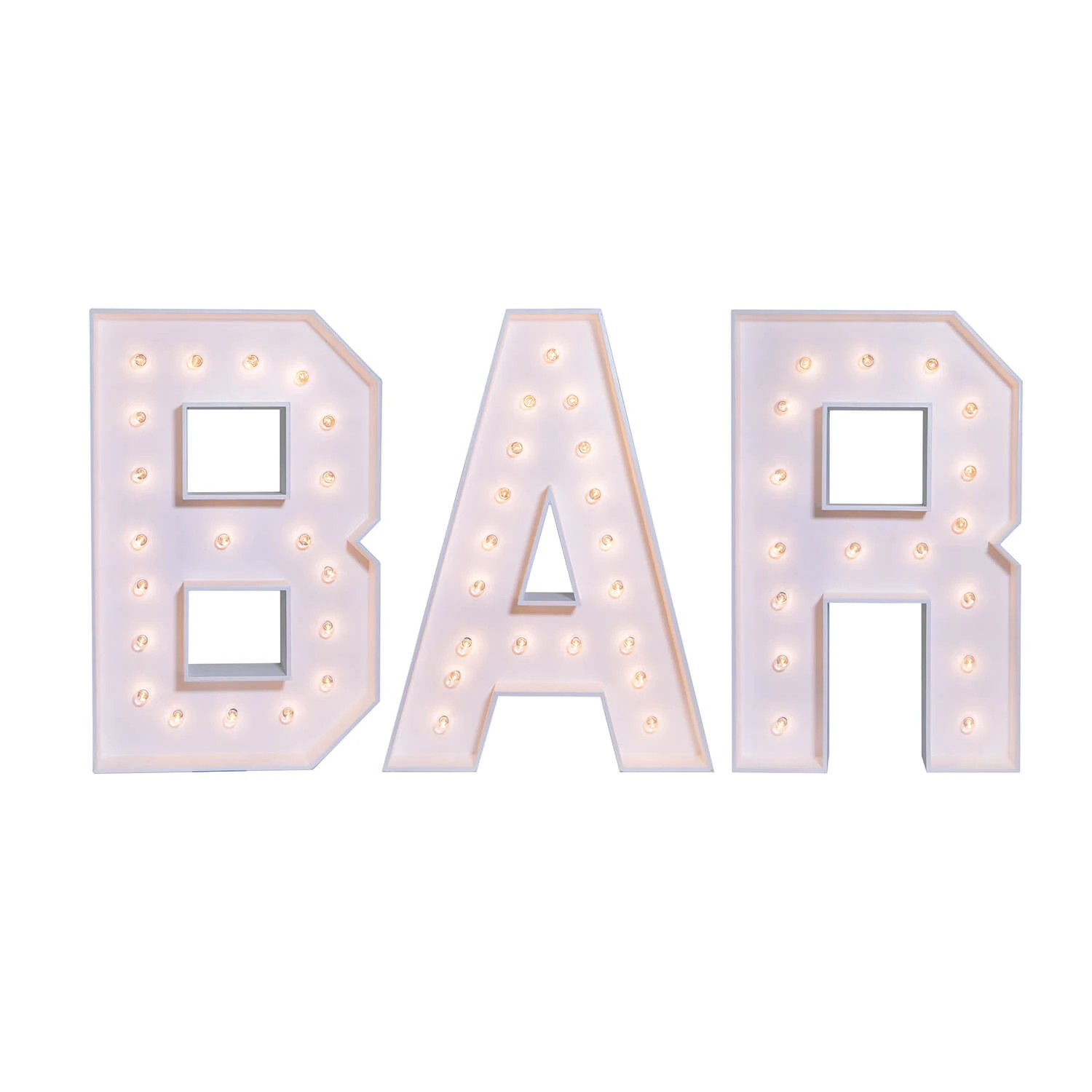 Wood Marquee - BOLD Font - "BAR" - 4ft Tall 5 Wood Marquee - BOLD Font - "BAR" - 4ft Tall - Image 3