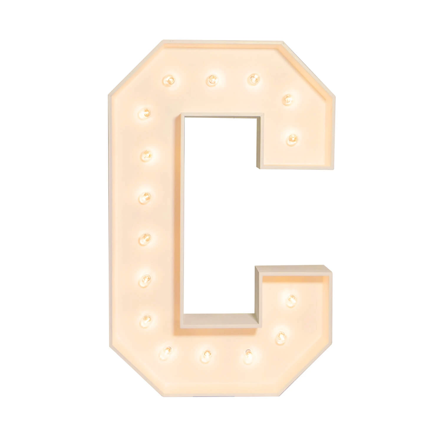 Wood Marquee - BOLD Font - Letter "C" - 4ft Tall 5 Wood Marquee - BOLD Font - Letter "C" - 4ft Tall - Image 3