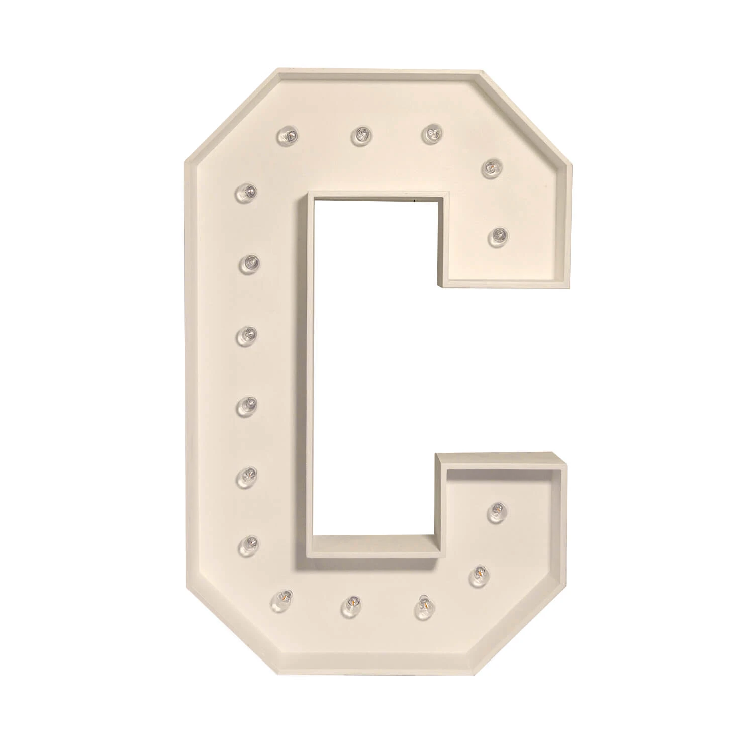 Wood Marquee - BOLD Font - Letter "C" - 4ft Tall 6 Wood Marquee - BOLD Font - Letter "C" - 4ft Tall - Image 4