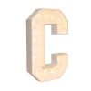 Wood Marquee - BOLD Font - Letter "C" - 4ft Tall -Event Decoration Sales Shop WOOD MAR BOLD C 1 2