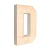 Wood Marquee - BOLD Font - Letter "D" - 4ft Tall -Event Decoration Sales Shop WOOD MAR BOLD D 1 2