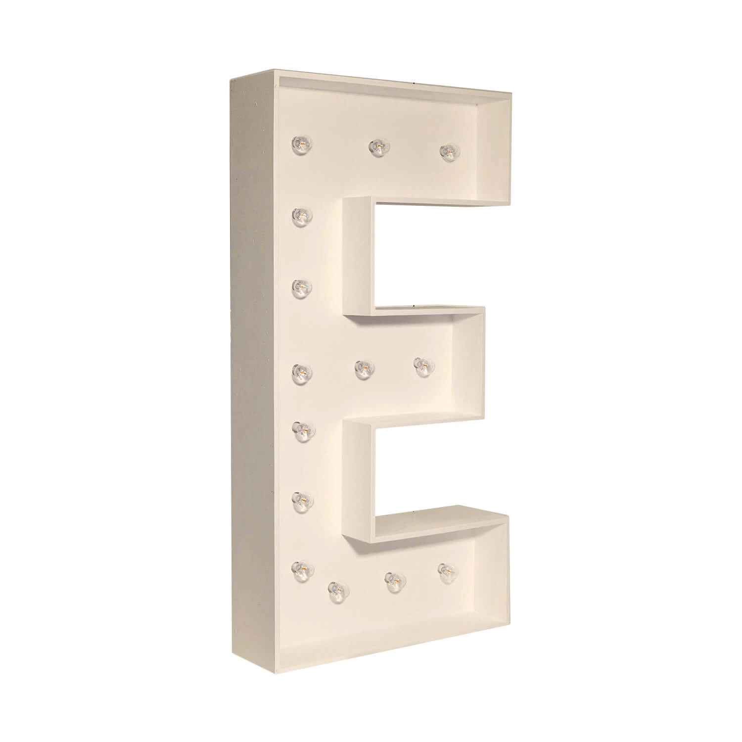 Wood Marquee - BOLD Font - Letter "E" - 4ft Tall 4 Wood Marquee - BOLD Font - Letter "E" - 4ft Tall - Image 2