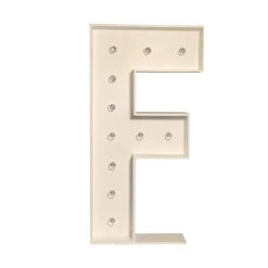 Wood Marquee - BOLD Font - Letter "F" - 4ft Tall -Event Decoration Sales Shop WOOD MAR BOLD F 04 1