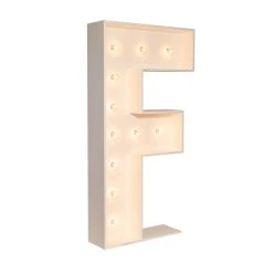Wood Marquee - BOLD Font - Letter "F" - 4ft Tall