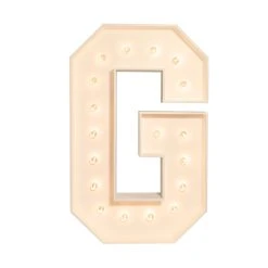 Wood Marquee - BOLD Font - Letter "G" - 4ft Tall -Event Decoration Sales Shop WOOD MAR BOLD G 03 1