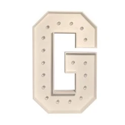 Wood Marquee - BOLD Font - Letter "G" - 4ft Tall -Event Decoration Sales Shop WOOD MAR BOLD G 04 1
