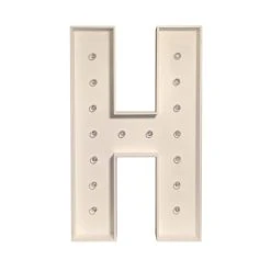 Wood Marquee - BOLD Font - Letter "H" - 4ft Tall -Event Decoration Sales Shop WOOD MAR BOLD H 04 1