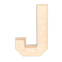 Wood Marquee - BOLD Font - Letter "J" - 4ft Tall -Event Decoration Sales Shop WOOD MAR BOLD J 03 1