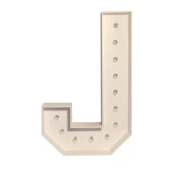 Wood Marquee - BOLD Font - Letter "J" - 4ft Tall -Event Decoration Sales Shop WOOD MAR BOLD J 04 1