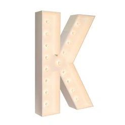 Wood Marquee - BOLD Font - Letter "K" - 4ft Tall