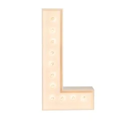 Wood Marquee - BOLD Font - Letter "L" - 4ft Tall -Event Decoration Sales Shop WOOD MAR BOLD L 03 1