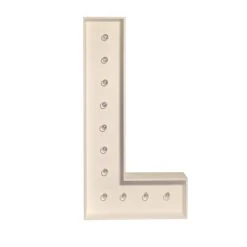 Wood Marquee - BOLD Font - Letter "L" - 4ft Tall -Event Decoration Sales Shop WOOD MAR BOLD L 04 1