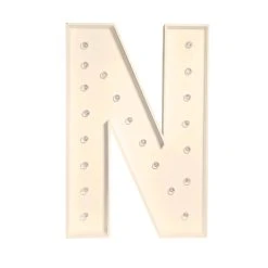 Wood Marquee - BOLD Font - Letter "N" - 4ft Tall -Event Decoration Sales Shop WOOD MAR BOLD N 04 1