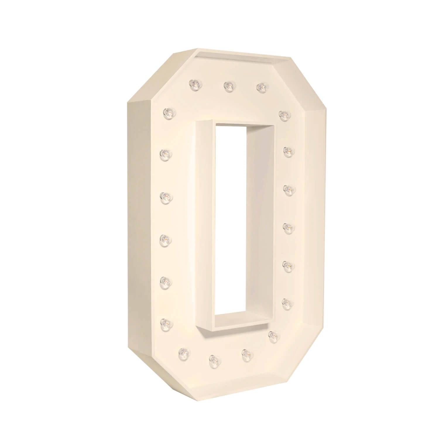 Wood Marquee - BOLD Font - Letter "O" - 4ft Tall 4 Wood Marquee - BOLD Font - Letter "O" - 4ft Tall - Image 2