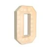 Wood Marquee - BOLD Font - Letter "O" - 4ft Tall -Event Decoration Sales Shop WOOD MAR BOLD O 1 2 3