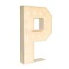 Wood Marquee - BOLD Font - Letter "P" - 4ft Tall -Event Decoration Sales Shop WOOD MAR BOLD P 1 2