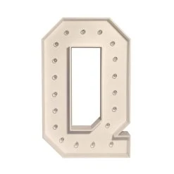 Wood Marquee - BOLD Font - Letter "Q" - 4ft Tall -Event Decoration Sales Shop WOOD MAR BOLD Q 04 1 2