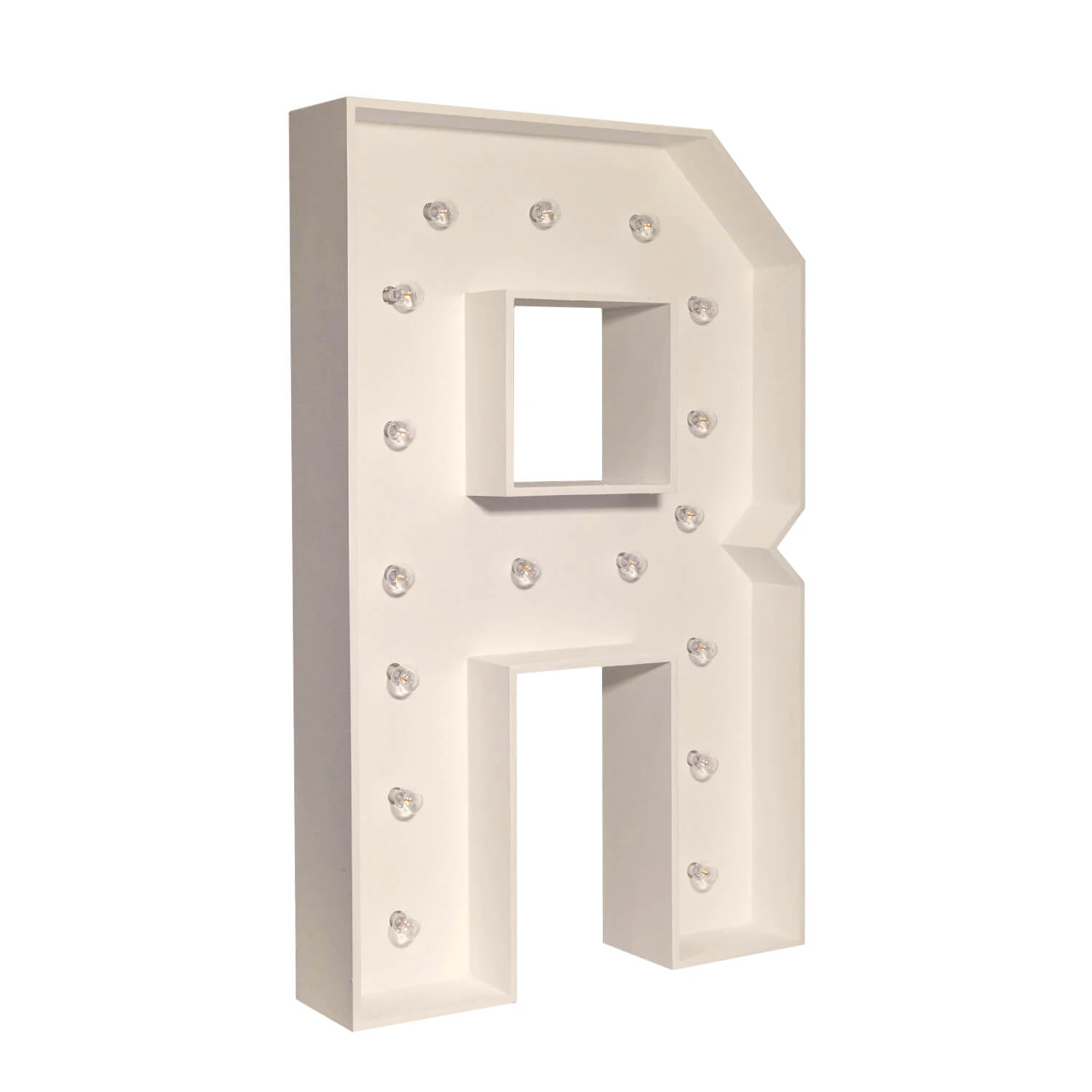 Wood Marquee - BOLD Font - Letter "R" - 4ft Tall 4 Wood Marquee - BOLD Font - Letter "R" - 4ft Tall - Image 2