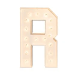 Wood Marquee - BOLD Font - Letter "R" - 4ft Tall 11 Wood Marquee - BOLD Font - Letter "R" - 4ft Tall -Event Decoration Sales Shop WOOD MAR BOLD R 03 1