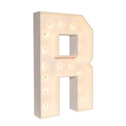Wood Marquee - BOLD Font - Letter "R" - 4ft Tall