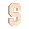 Wood Marquee - BOLD Font - Letter "S" - 4ft Tall 1 Wood Marquee - BOLD Font - Letter "S" - 4ft Tall -Event Decoration Sales Shop WOOD MAR BOLD S 1 2