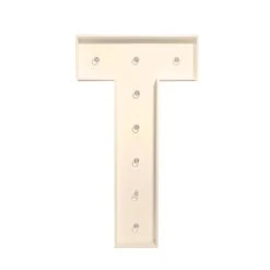 Wood Marquee - BOLD Font - Letter "T" - 4ft Tall -Event Decoration Sales Shop WOOD MAR BOLD T 04 1