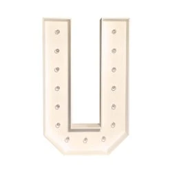 Wood Marquee - BOLD Font - Letter "U" - 4ft Tall -Event Decoration Sales Shop WOOD MAR BOLD U 04 1