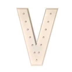 Wood Marquee - BOLD Font - Letter "V" - 4ft Tall -Event Decoration Sales Shop WOOD MAR BOLD V 04 1