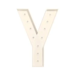 Wood Marquee - BOLD Font - Letter "Y" - 4ft Tall -Event Decoration Sales Shop WOOD MAR BOLD Y 04 1