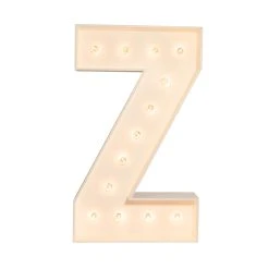 Wood Marquee - BOLD Font - Letter "Z" - 4ft Tall -Event Decoration Sales Shop WOOD MAR BOLD Z 03 1