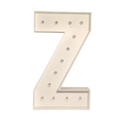 Wood Marquee - BOLD Font - Letter "Z" - 4ft Tall -Event Decoration Sales Shop WOOD MAR BOLD Z 04 1