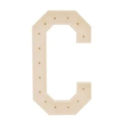 Wood Marquee Letter "C" 12 Wood Marquee Letter "C" -Event Decoration Sales Shop WOOD MAR C 04