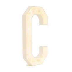 Wood Marquee Letter "C"