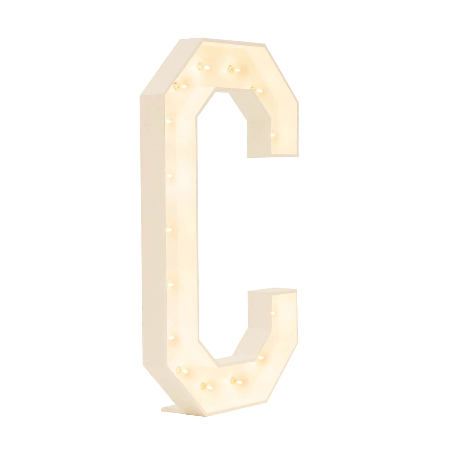 Wood Marquee Letter "C" 3 Wood Marquee Letter "C"
