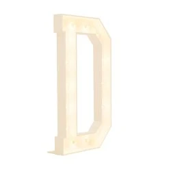 Wood Marquee Letter "D"